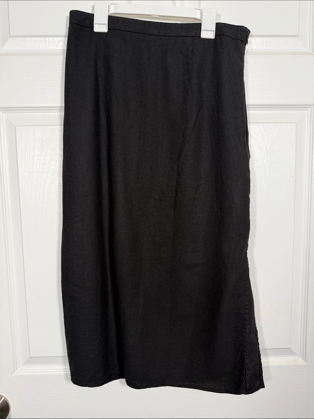 Old Navy Linen blend Black Midi Skirt